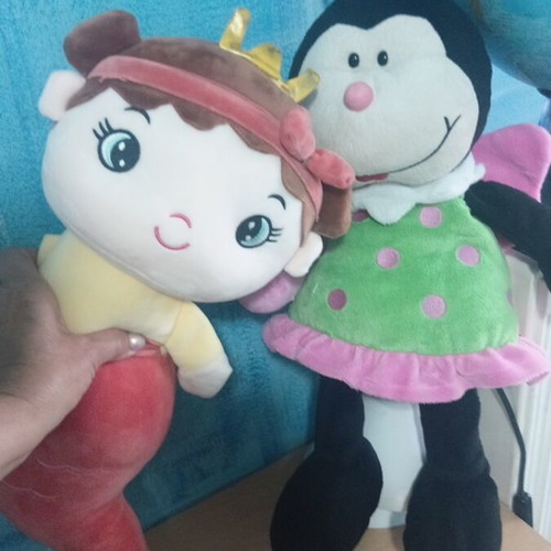 Plush mermaid and bee used, large size