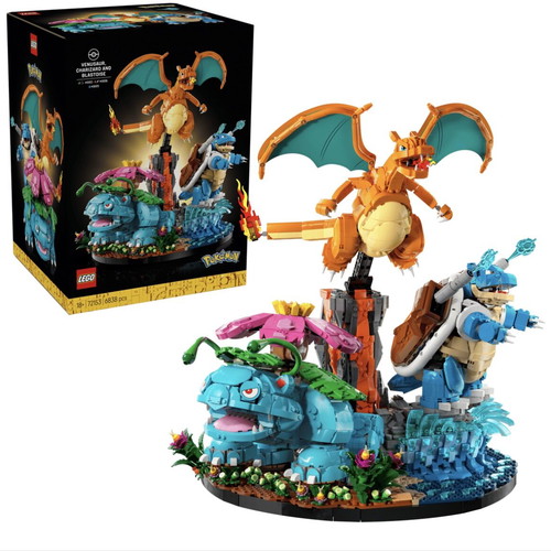Lego Pokemon Venusaur Charizard and Blastoise new, sealed
