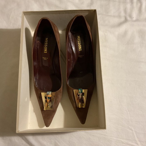 Missoni brown pumps like new, size 36.5