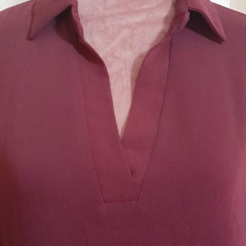 Passager burgundy maxi dress, oversized tunic style, XL