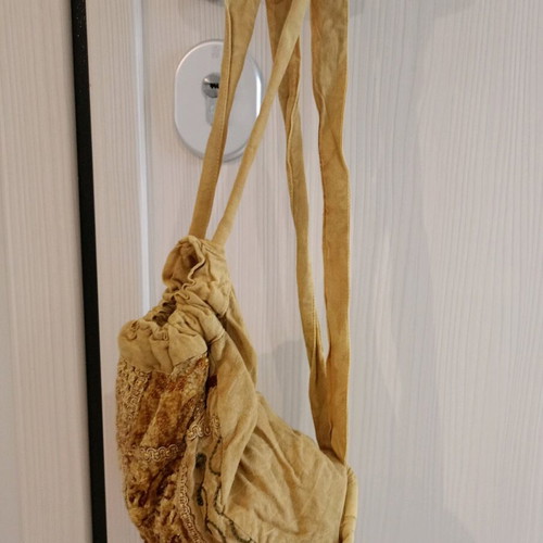 Mini fabric backpack used