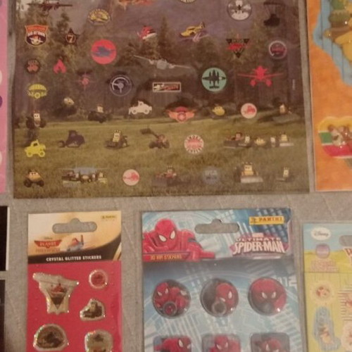 Panini sticker sheets new, pack of 8