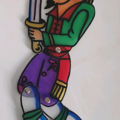 Shadow theater figure Tourkaki made of plastic, new, height 31 cm