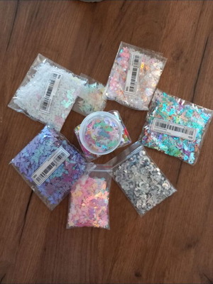 Confetti new in various designs for decoration
