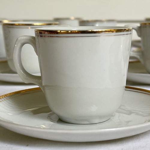 Set of 30 used coffee cups Japanese porcelain 1945-1952