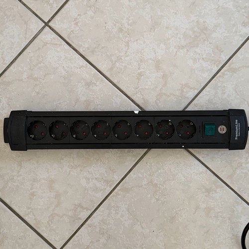 Brennenstuhl Premium-Line power strip 8 sockets used with switch