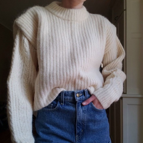 Alpaca sweater H&M Premium like new, cream color, size XS