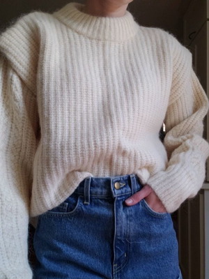 Alpaca sweater H&M Premium like new, cream color, size XS