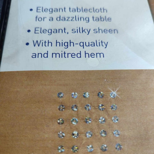 Meradiso tablecloth new with sequins 80 x 80 cm