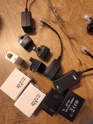 Spliter ADSL Vdsl phone like new, various internet phone