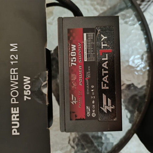 Fatality Pure Power 750W power supply lightly used