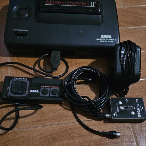 SEGA Master System 2 console with original cables and controller