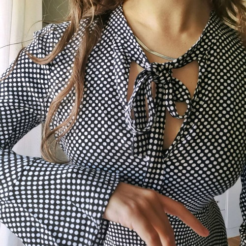 Polka Dot Dress Zara like new, black and -  10,00 - Vendora.cy