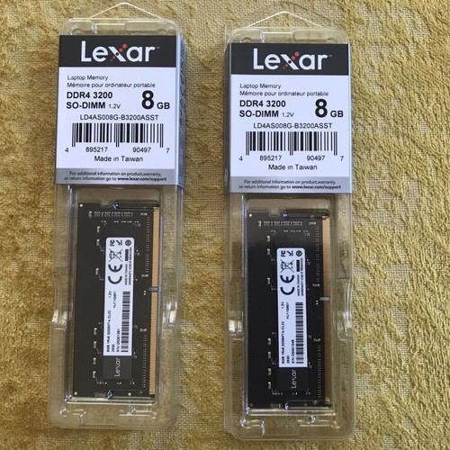 16 GB DDR4 SO-DIMM Laptop Memory 2x8GB 3200 MHz New Sealed