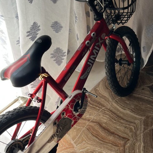 Jimix 16" children's bike used, red, needs repair