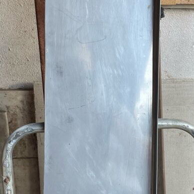 Stainless Steel Sheet 1.5 mm used, 95x21 cm