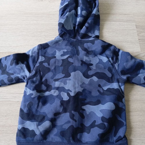 babyGap Logo Zip Hoodie with Blue Camo, 5 years