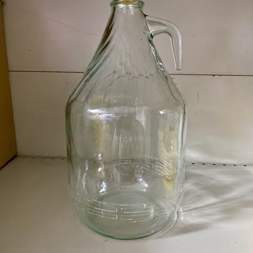Glass Bottle Damigiana 5 Liters with Handle, New