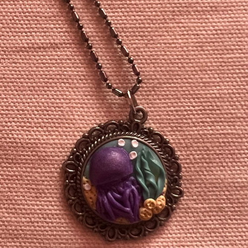 Sea floor necklace new handmade with ocean design