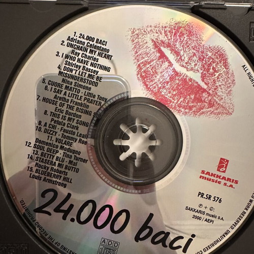 24.000 Baci CD like new with classic international hits