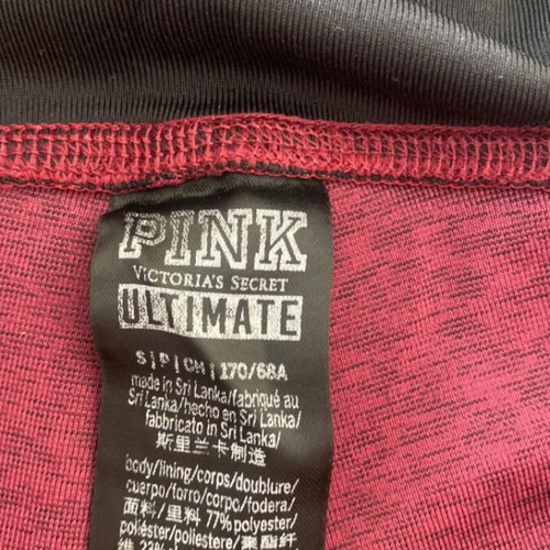 Victoria's Secret Pink women's workout leggings used, ankle length, pink and purple