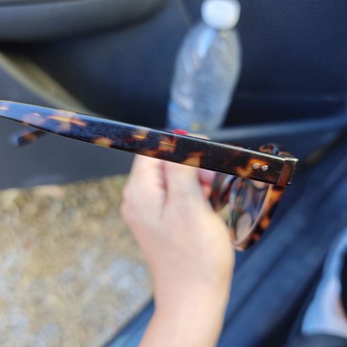 Wolf women's sunglasses used, black and brown
