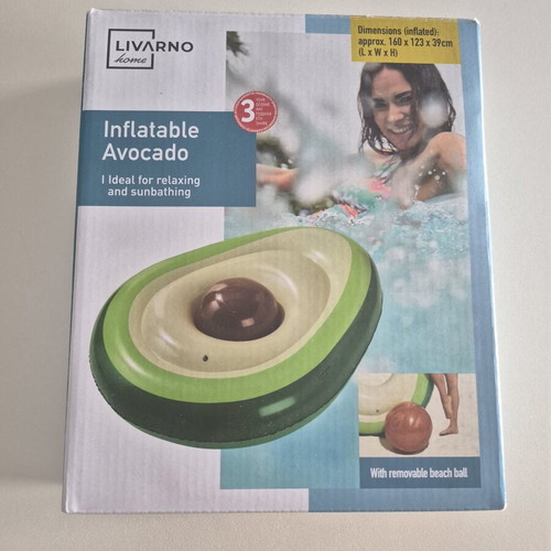 Avocado Inflatable Mattress with Ball new in box