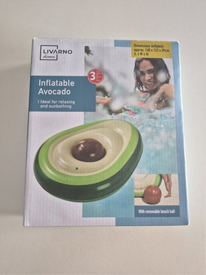 Avocado Inflatable Mattress with Ball new in box