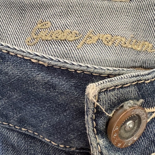 Guess Premium Vintage Y2K low rise jeans Malaga strass back pockets like new