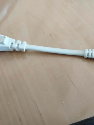Euro 8 feed-through cable C7>C8 15 cm white like new
