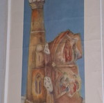 The Minaret Lithograph 1957 by G. Pol Georghiou like new