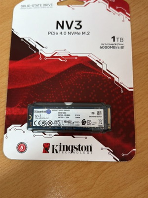 Kingston NV3 SSD 1TB M.2 PCIe 4.0 συμβατό με PS5 καινούργιο