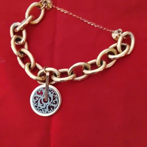 Steel bracelet used with magnetic clasp