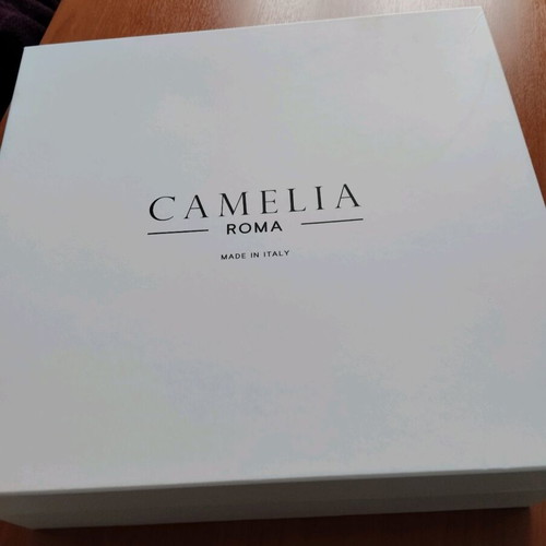 Camelia leather bag Italy new, graphite color