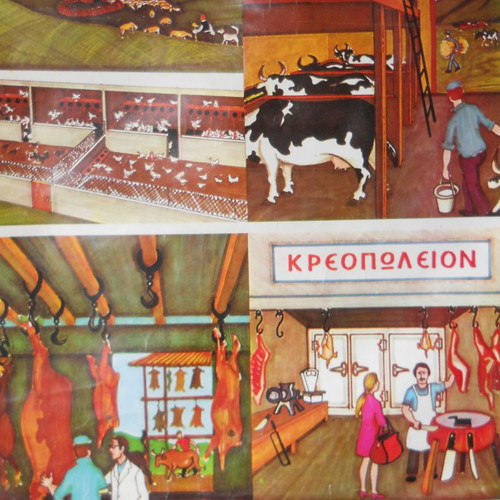 Old school map Ktino trofos-Kreopolis used