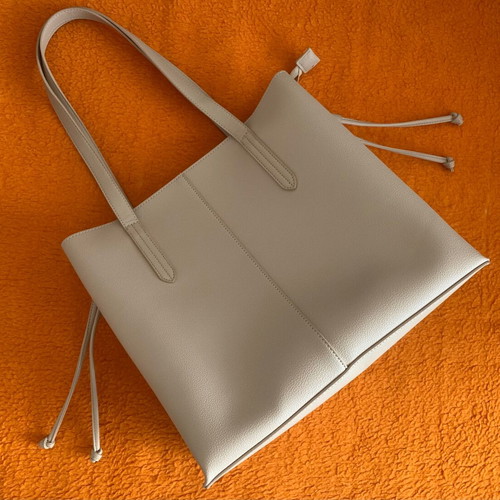 Shoulder bag new, beige, medium size
