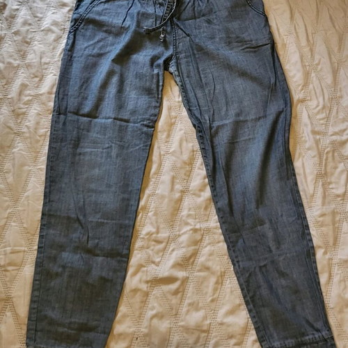 Boho denim pants Stradivarius like new, size M