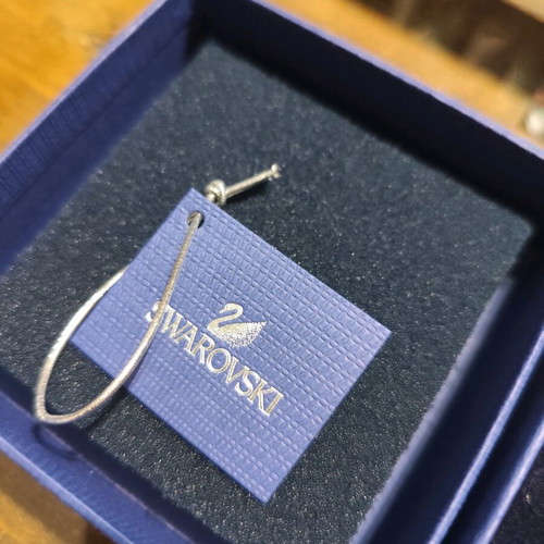 Swarovski earrings 2 sets, like new, black and white