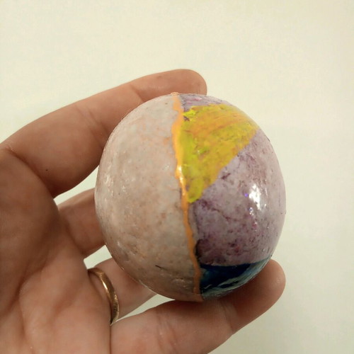 Painted stone with protective varnish "Lighthouse" made to order