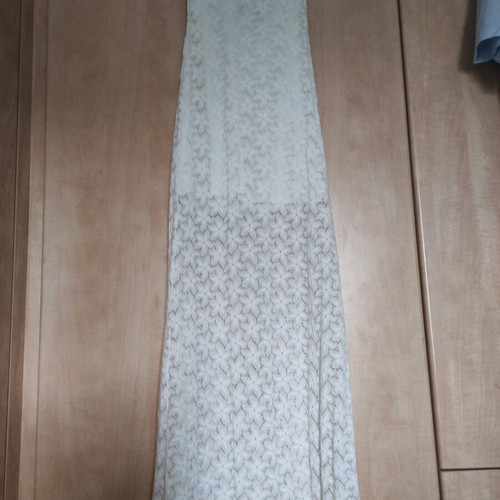 White evening dress like new, size Small