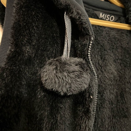Women’s faux fur sleeveless jacket dark grey size S like new
