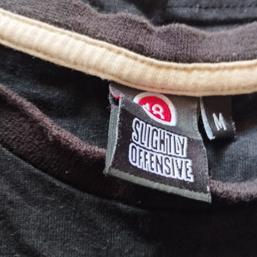 Slightly Offensive/18 T Shirt M Used Black Cotton