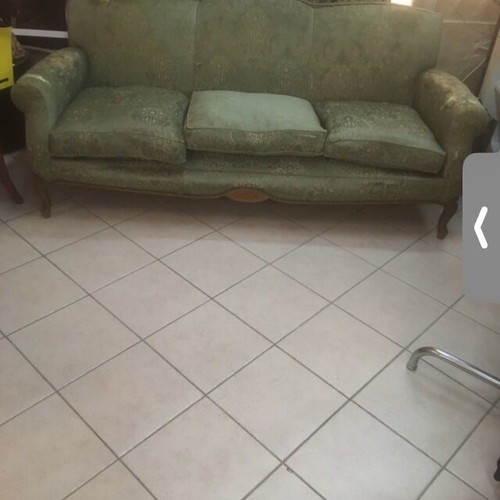 Living room set used, 1 sofa and 2 armchairs Saridis antique 60s 70s English style