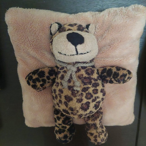 Plush pillow with tiger print like new