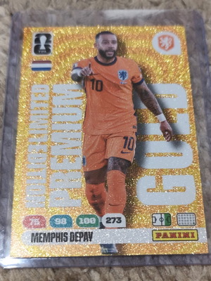 Panini Golden Card Memphis Depay Limited Edition new