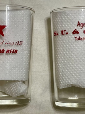 Sapporo Beer Glass Set 1976 centennial edition like new