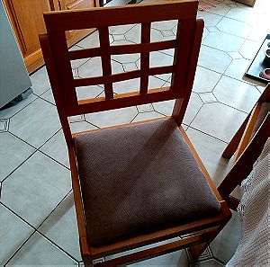 4 καρέκλες κουζίνας ξύλινες  κανονικό ξυλο