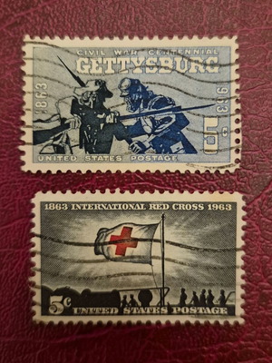 American stamps 1963, set 0.80