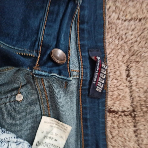 Men's denim pants like new, thick fabric, blue