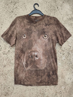 The Mountain Chocolate Lab T-shirt size M like new, colorful